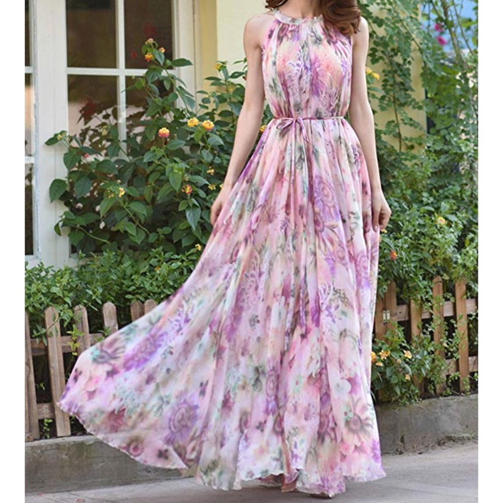 Long floral dress